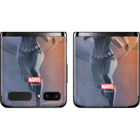 Marvel Black Widow Running Galaxy Z Flip Skin