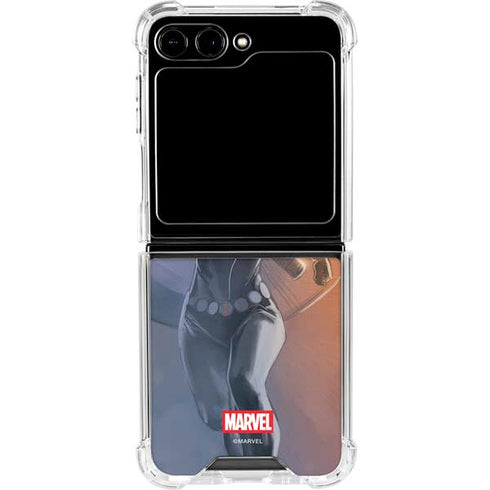 Marvel Black Widow Running Galaxy Z Flip5 5G Clear Case