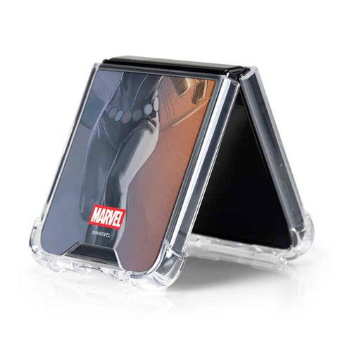 Marvel Black Widow Running Galaxy Z Flip5 5G Clear Case