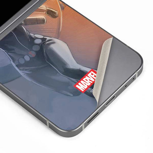 Marvel Black Widow Running Galaxy Z Flip6 Skin