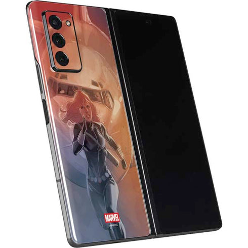 Marvel Black Widow Running Galaxy Z Fold2 5G Skin