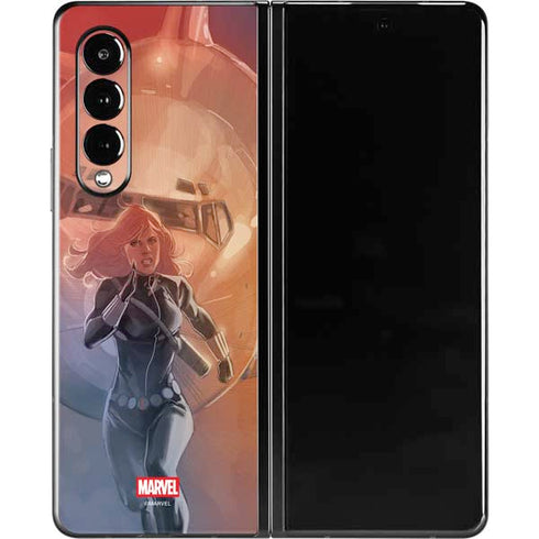 Marvel Black Widow Running Galaxy Z Fold3 5G Skin