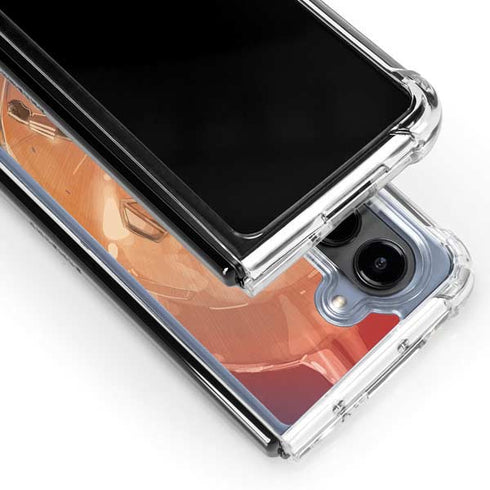 Marvel Black Widow Running Galaxy Z Fold5 5G Clear Case