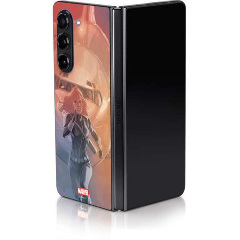 Marvel Black Widow Running Galaxy Z Fold5 5G Skin