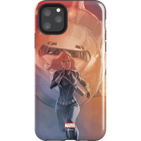 Marvel Black Widow Running iPhone 11 Pro Max Impact Case