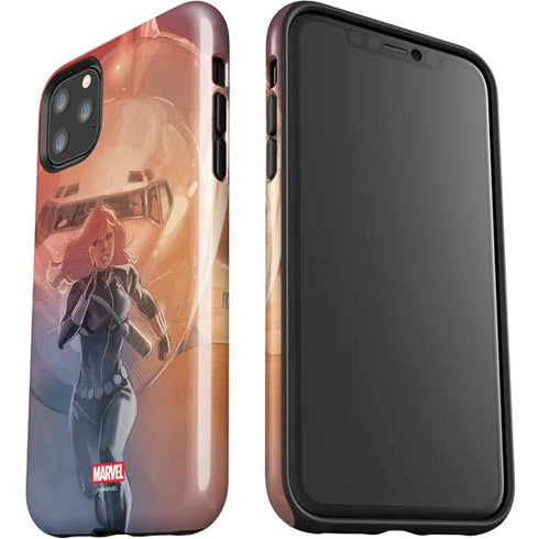 Marvel Black Widow Running iPhone 11 Pro Max Impact Case