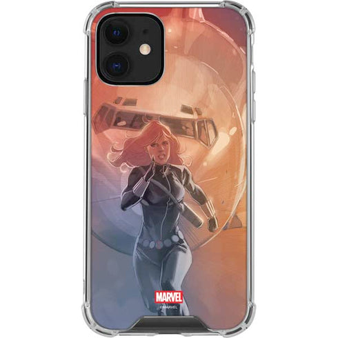 Marvel Black Widow Running iPhone 12 Clear Case