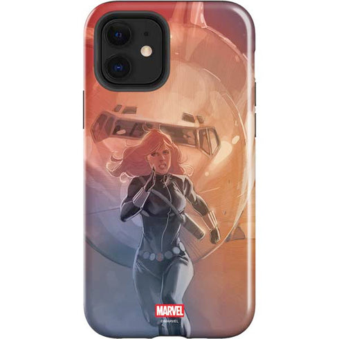 Marvel Black Widow Running iPhone 12 Impact Case