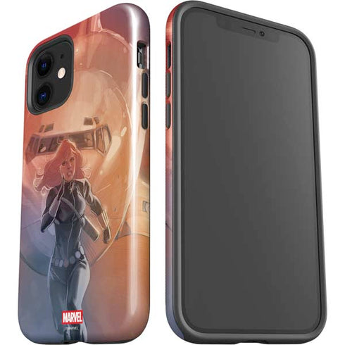 Marvel Black Widow Running iPhone 12 Impact Case
