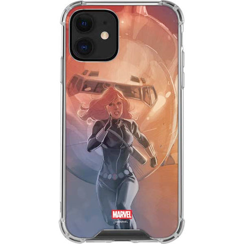 Marvel Black Widow Running iPhone 12 Mini Clear Case