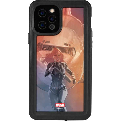Marvel Black Widow Running iPhone 12 Pro Waterproof Case