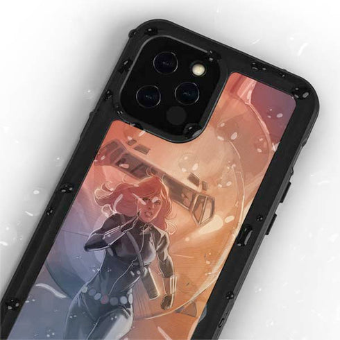 Marvel Black Widow Running iPhone 12 Pro Waterproof Case