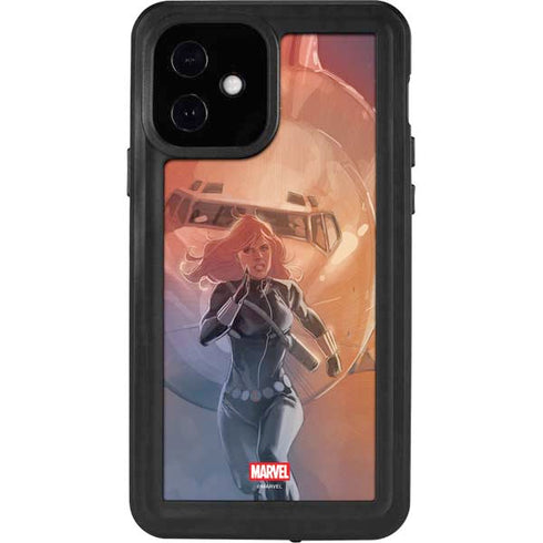 Marvel Black Widow Running iPhone 12 Waterproof Case