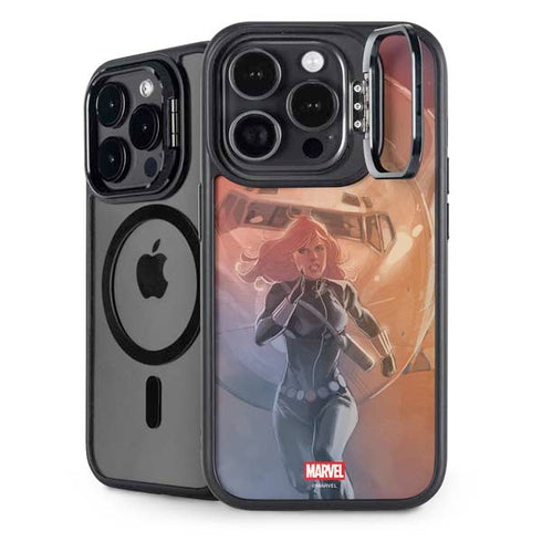 Marvel Black Widow Running iPhone 14 Pro Kickstand Case