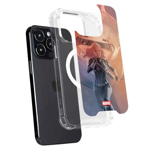 Marvel Black Widow Running iPhone 14 Pro MagSafe Case