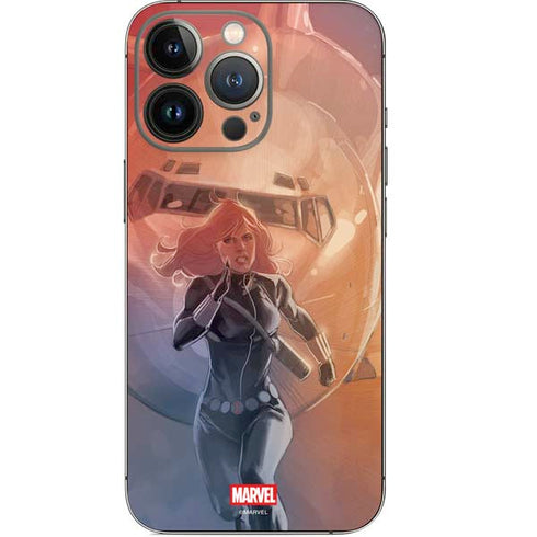 Marvel Black Widow Running iPhone 14 Pro Skin