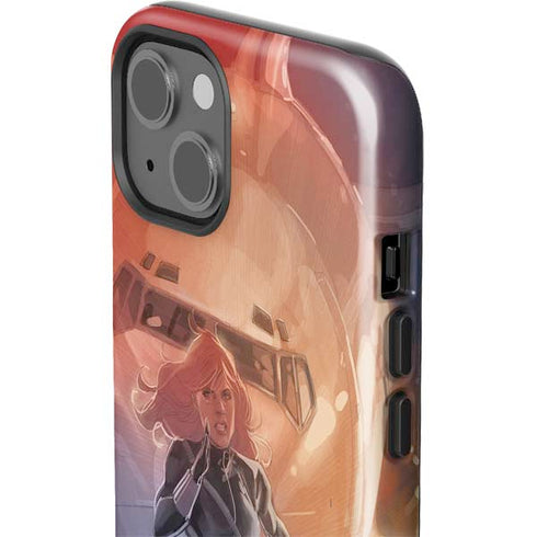 Marvel Black Widow Running iPhone 15 Plus Impact Case