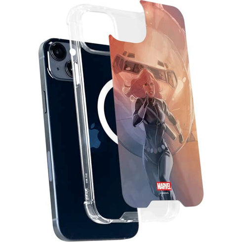 Marvel Black Widow Running iPhone 15 Plus MagSafe Case
