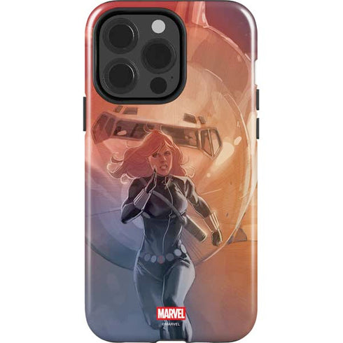 Marvel Black Widow Running iPhone 15 Pro Impact Case