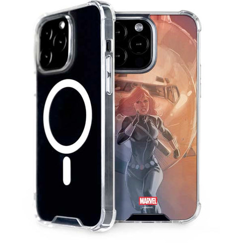 Marvel Black Widow Running iPhone 15 Pro Max MagSafe Case
