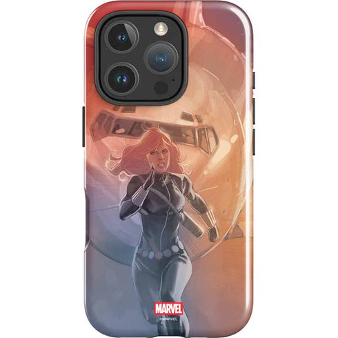 Marvel Black Widow Running iPhone 16 Pro Impact Case