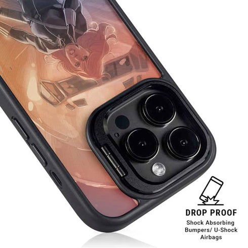 Marvel Black Widow Running iPhone 16 Pro Kickstand Case
