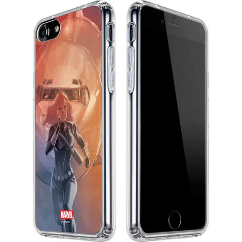 Marvel Black Widow Running iPhone SE (2nd & 3rd Gen) Clear Case