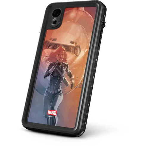 Marvel Black Widow Running iPhone XR Waterproof Case