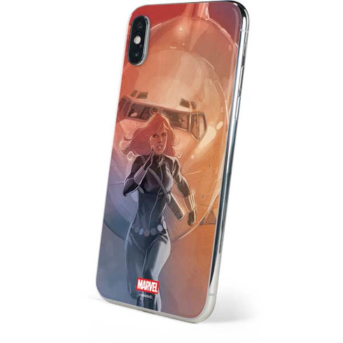 Marvel Black Widow Running iPhone XS Skin