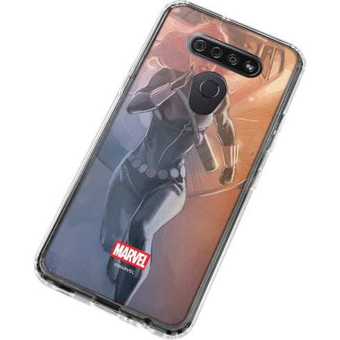 Marvel Black Widow Running LG K51/Q51 Clear Case