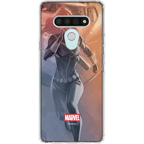 Marvel Black Widow Running LG Stylo 6 Clear Case