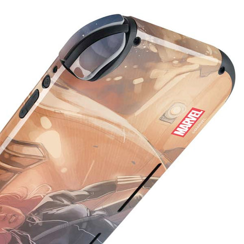 Marvel Black Widow Running Nintendo Switch Lite Skin