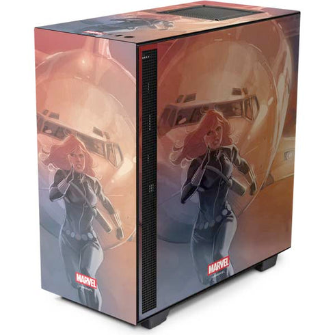 Marvel Black Widow Running NZXT H510 Compact ATX Mid-Tower Case Skin