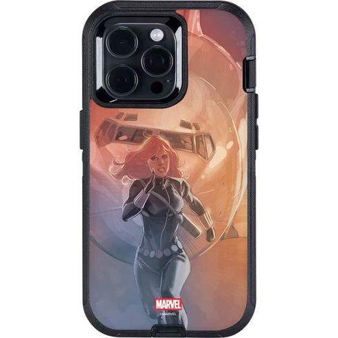 Marvel Black Widow Running Otterbox Defender iPhone Skin