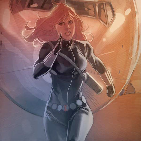 Marvel Black Widow Running PlayStation 4 Gold Wireless Headset Skin