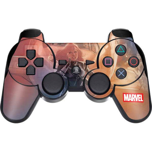 Marvel Black Widow Running PS3 Dual Shock wireless controller Skin