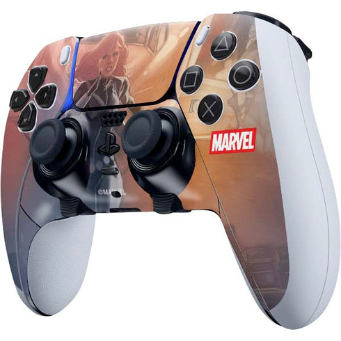 Marvel Black Widow Running PS5 DualSense Edge Pro Controller Skin