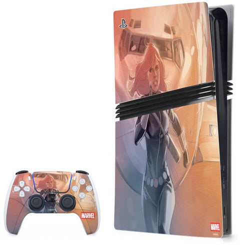 Marvel Black Widow Running PlayStation PS5 Skins