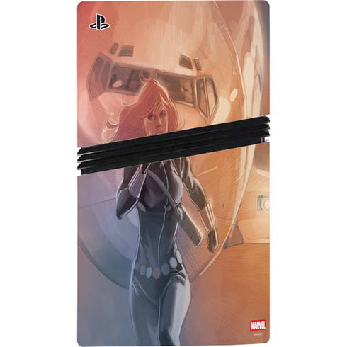 Marvel Black Widow Running PS5 Pro Bundle Skin