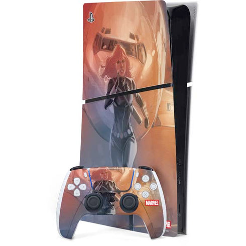 Marvel Black Widow Running PlayStation PS5 Skins