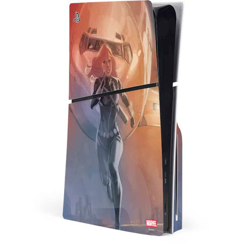 Marvel Black Widow Running PlayStation PS5 Skins