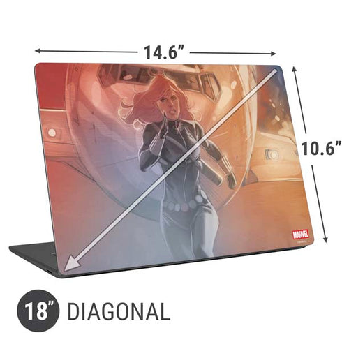 Marvel Black Widow Running Universal Laptop 18in (14.6 x 10.6in) Skin