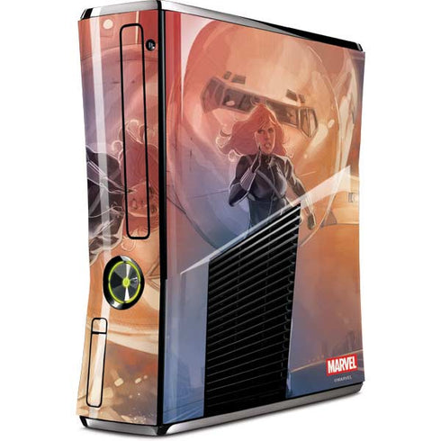 Marvel Black Widow Running Xbox 360 Slim (2010) Skin