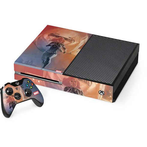 Marvel Black Widow Running Xbox One Console and Controller Bundle Skin