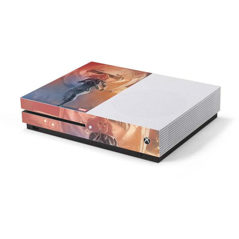 Marvel Black Widow Running Xbox One S Console Skin