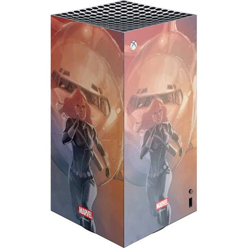 Marvel Black Widow Running XBox Series X Digital Edition Console Skin