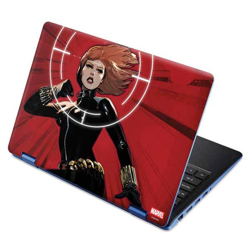 Marvel Black Widow Widowmaker Aspire R11 11.6in Skin