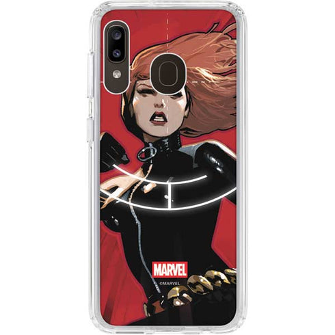 Marvel Black Widow Widowmaker Galaxy A20 Clear Case