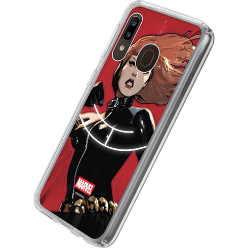Marvel Black Widow Widowmaker Galaxy A20 Clear Case