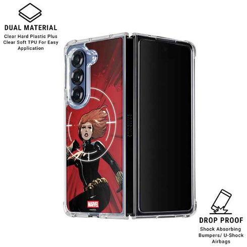 Marvel Black Widow Widowmaker Galaxy Z Fold6 Clear Case